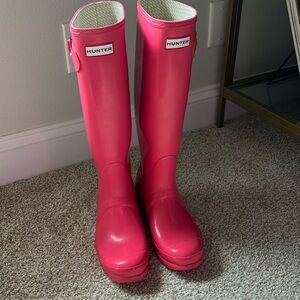 Hunter Tall Boots Hot Pink